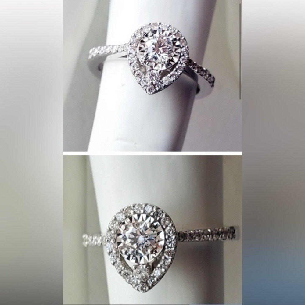 Dimond Princess ring Wedding engagement anniversary proposal ring